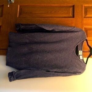 Beautiful purple one X sweater with cuffed sleeves